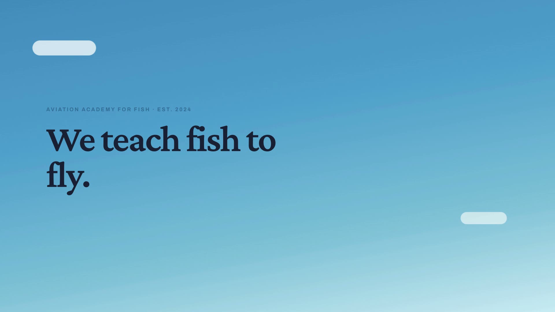 Fish Flight School