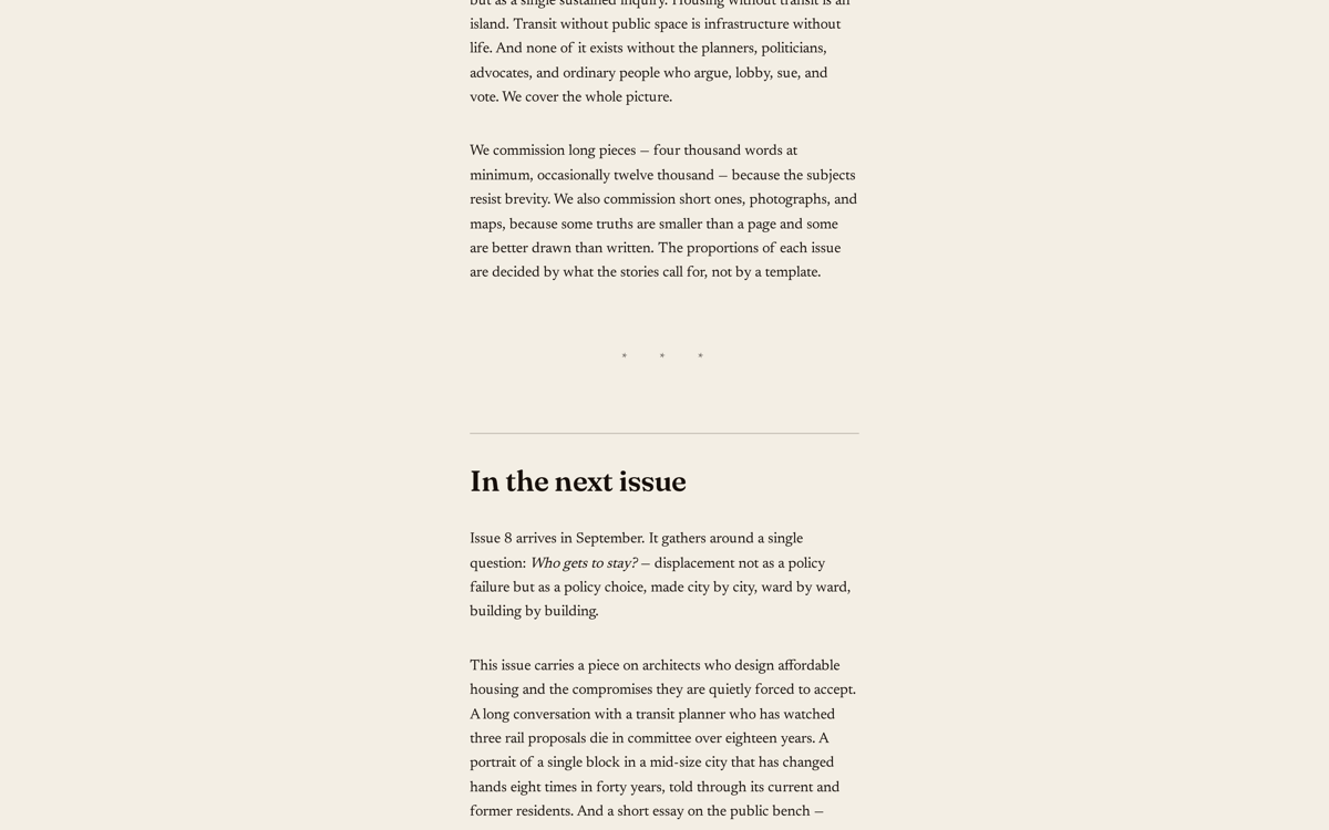 Editorial city quarterly (build)